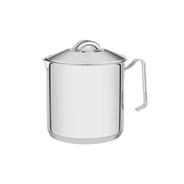 Imagem de Fervedor Tramontina Solar em Aço Inox Fundo Triplo com Tampa 14 cm 2 L