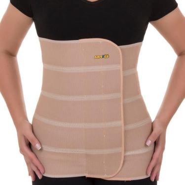 Imagem de Faixa Cinta Abdominal Pós Operatório Elástica 5 Gomos P M G Bege Artip
