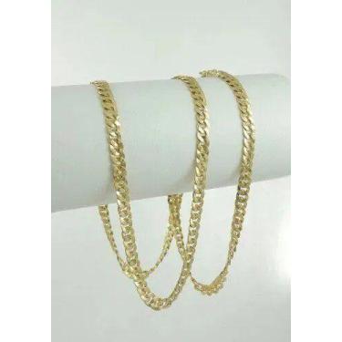 Imagem de Cordão Corrente Gramas Grossa Grumet 70 Cm Ouro 18k 750 - DR JOIAS