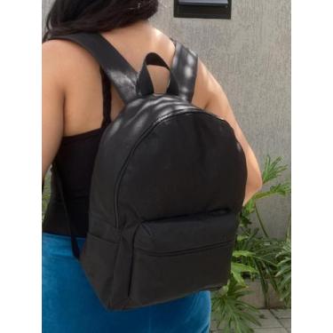 Imagem de Mochila Small Lisa Bolsa Escolar Trabalho Viagem Mala Faculdade Fut ma
