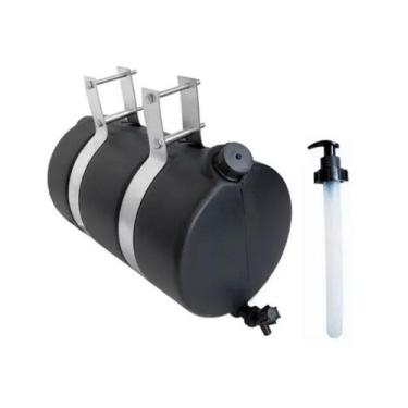 Imagem de 1 Corote De Agua 26L Preto Com Saboneteira - NICOLINI CAPANEMA