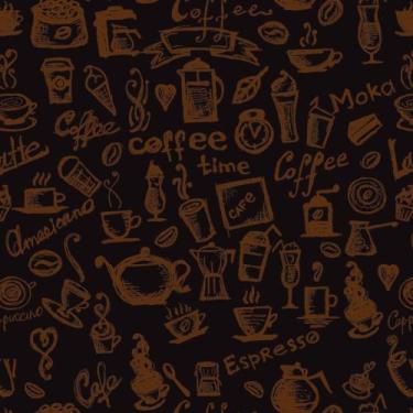 Imagem de Papel de Parede Adesivo Autocolante Vinil Casual Café Cozinha Marrom F