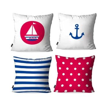 Imagem de Kit com 4 Capas para Almofadas Decorativas VELEIRO - PUMP UP