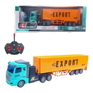 Imagem de Carreta Controle Remoto Caminhão Baú Truck 4 Canais Grd - Str Store