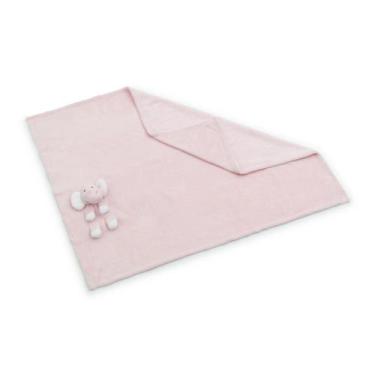 Imagem de Manta Soft Loani Para Bebê Anti Alérgico Soneca Elefantinho ROSA