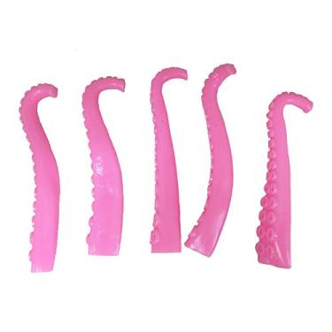 Imagem de NOVELTY GIANT WWW.NOVELTYGIANT.COM 5 fantoches de tentáculo de dedo de silicone rosa