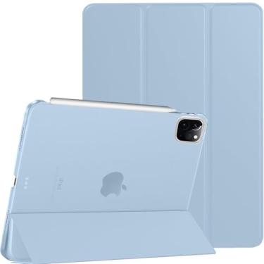 Imagem de DuraSafe Cases Capa para iPad PRO 12,9 polegadas 6ª geração [6 geração] 2022 com recurso de suporte A2436 A2764 A2437 A2766 MNXR3LL/A MNXW3LL/A MNXX3LL/A MP5X3LL/A MP5Y3LL/A MP5Y3LL/A MP603LL/A azul