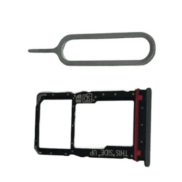 Imagem de zhxchzhi Bandeja de cartão SIM OEM Suporte SD Slot Bandeja de cartão + pino de substituição para Motorola Moto G 5g 2024 XT2417 peças preta
