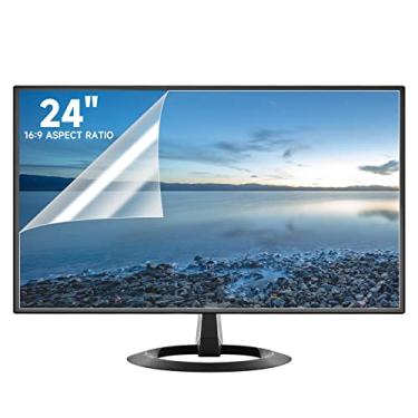 Imagem de Pacote com 2 24 polegadas protetor de tela fosco antiofuscante para 61 cm 16: 9 Sceptre/LG/Dell/HP/Acer/ViewSonic/ASUS/Aoc/Samsung Widescreen Monitor, proteção para os olhos antiarranhões e película antiofuscante