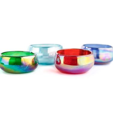 Imagem de MEXTEQUIL - Copos de shot Mexican Tequila Mezcal autênticos - Mezcalero - Jicaras - Conjunto de copos de shot - 4 peças - 59 ml - Copo mexicano soprado à mão (cores mistas)