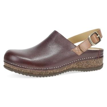Imagem de Dansko Tamanco feminino Merrin Sling-Back Mule – Entressola de cortiça de densidade dupla/EVA e sola de borracha leve proporcionam um passeio durável e confortável em estrutura grampeada patenteada,