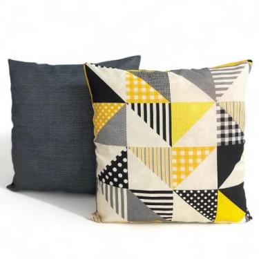Imagem de Kit 2 Almofadas Cheias Decorativa Sala Quarto Sofá 48x48cm - JZ Enxova
