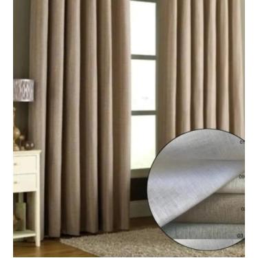 Imagem de Cortina Gaze De Linho Sala/quarto S/ Forro 6.00larg X 2.70at - BellaDa