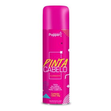 Imagem de Tinta Temporária para Cabelo Rosa Neon - 135ml - Popper