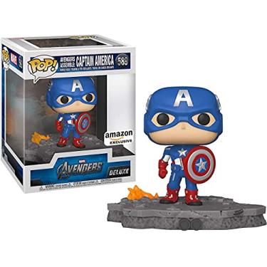 Imagem de Funko Pop! Deluxe, Marvel: Avengers Assemble Series - Capitão América, Amazon Exclusive, Figura 6 de 6