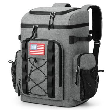 Imagem de Maelstrom Mochila Cooler, 35 latas, mochila térmica isolada, bolsa térmica macia e leve à prova de vazamento, cooler de praia de grande capacidade, mochila impermeável para homens e mulheres