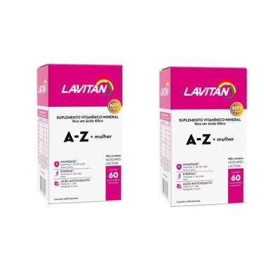 Imagem de Kit 2 Vitamina Lavitan A-z Mulher 60 Comprimidos - Cimed
