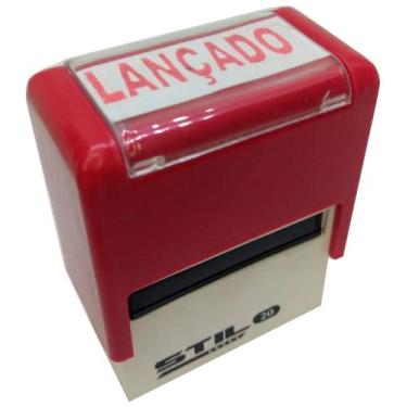 Imagem de Carimbos Automáticos Stilo 20 - Lançado - Tinta Vermelho