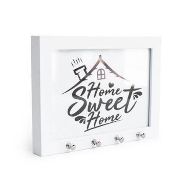 Imagem de Porta Chave Com Foto De Parede Decorativo 15x21 cm Moldura Com Vidro D