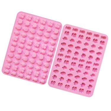 Imagem de Forminha De Silicone Para Balinhas De Gelatina Frutas - Genérica