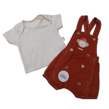Imagem de Conjunto Curto Menino jardineira Blusa Le Bhua Paraiso 13710 - Le Bhua