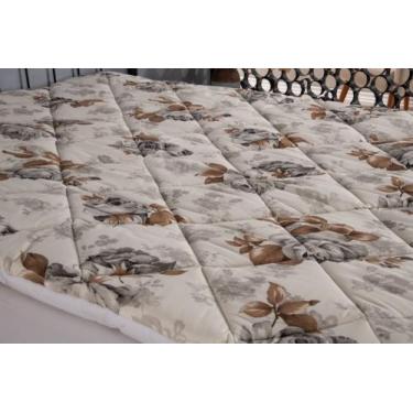 Imagem de Pillow top cama casal queen modelo estampado macio e cheio antialergic