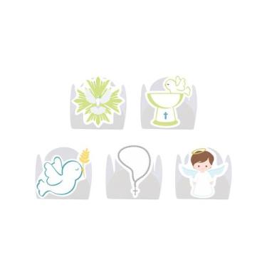 Imagem de 100 Forminha para Doce modelo petala personalizada com Aplique - Batiz