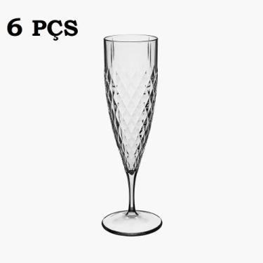 Imagem de Taça Flute Transparente Óbidos 130 ML Caixa Com 06 Unidades - Akiplast