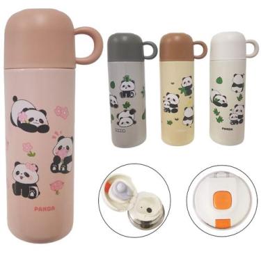 Imagem de Garrafa Panda Isotérmica 500ml  Aço Inox Tampa fast click - Dy Multi S