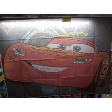 Imagem de Painel TNT Carros Relâmpago McQueen Disney Decoração Parede Festa