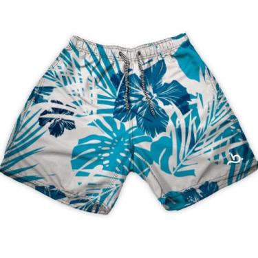 Imagem de Short Masculino Estampado Florido Curto Praia Homem Brasil - Bueno Sto