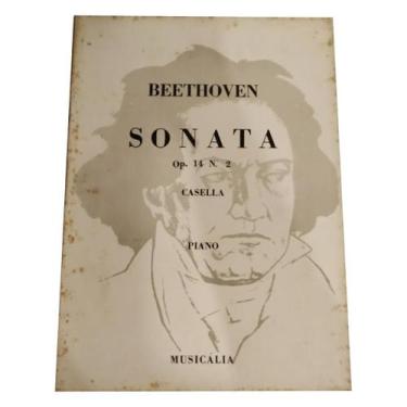 Imagem de Livro beethoven sonata op. 14 n 2 piano rev. casella musicália