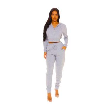 Imagem de Calça JOGGER MOLETOM FEMININA moletinho flanelada Skinny Academia Corr