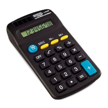 Imagem de Calculadora Preta Pequena 8 dígitos Relinx - Futuro Brasil