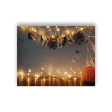Imagem de Fundo Fotográfico 1,55 X 1,20 - Halloween Aranha Efeito Luzes 027 - Vi