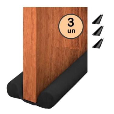 Imagem de 3un Veda porta duplo proteção poeira insetos água vento 80cm - Vida Pr