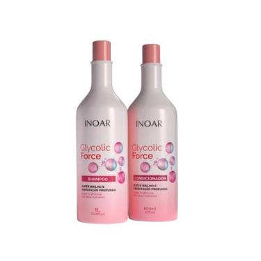 Imagem de Shampoo 1L e Condicionador 800ML - Inoar Glycolic Force