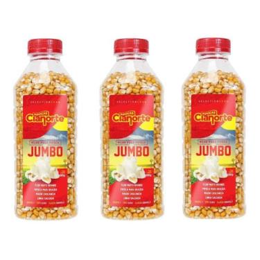 Imagem de Kit 3x Milho Para Pipoca Tipo Jumbo - 685g - Pipoca Gigante - Cianorte