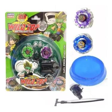 Imagem de Kit 2 Beyblade Metal com luz+ 2 laçadores + 1 Arena de batalha - Toy K
