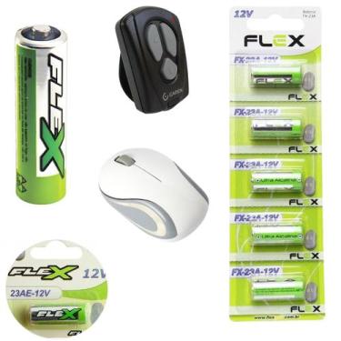 Imagem de Kit 10 Bateria Cartela Pilha 23a Alcalina Controle 5 Unidade - X-CELL,