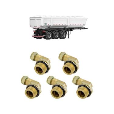 Imagem de Cotovelo Macho Rápido 22mm Tubo 16mm Carretas - LNG