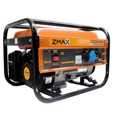 Imagem de Gerador a Gasolina 3,5 KVA 4 Tempos Bivolt ZMAX, Bivolt