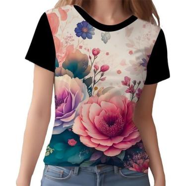 Imagem de Camisa Camiseta Estampa Art Floral Flor Natureza Florida 12 - Enjoy Sh