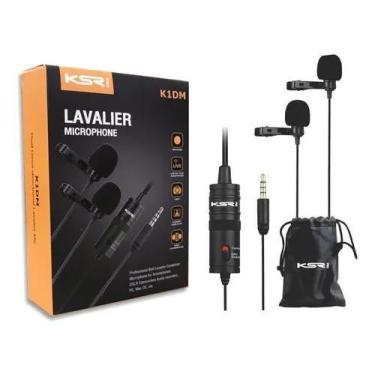 Imagem de Microfone Lapela Profissional Duplo Ksr K1dm   By M1dm - KSR PRO