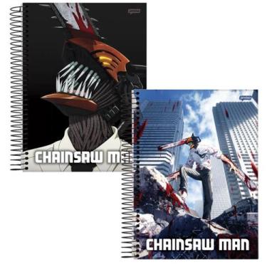 Imagem de Kit 2 Cadernos Chainsaw Man Espiral 80fls - Jandaia