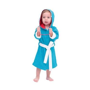 Imagem de Roupão Infantil Tubarão Azul - QUIMERA KIDS, M