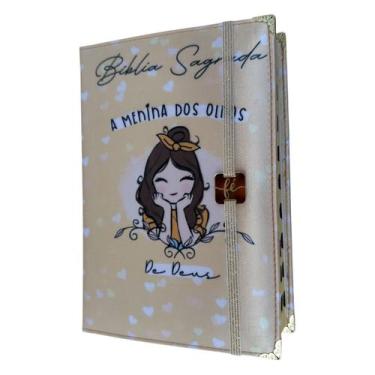 Imagem de Bíblia Ntlh A menina dos olhos de Deus + Elástico dourado Capa Dura Ac