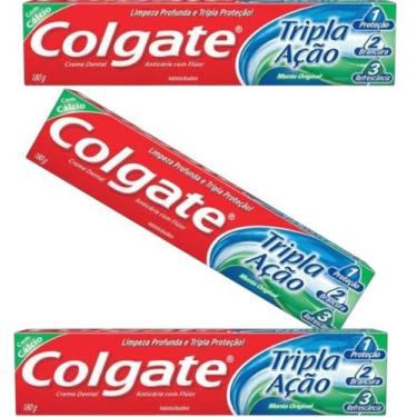 Imagem de Creme Dental Colgate Tripla Ação Menta Original 180g C/ 48 Ud - Colgat