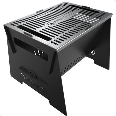 Imagem de Mini Churrasqueira Grill Portatil P/Camping Aço A Carvão FS