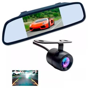 Imagem de Retrovisor Tela LCD + Câmera de Ré HD para Carros - VEICULAR